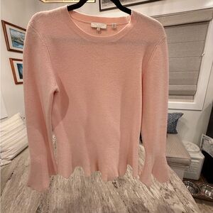 Ted Baker Blush Pink Ribbed Knit Top